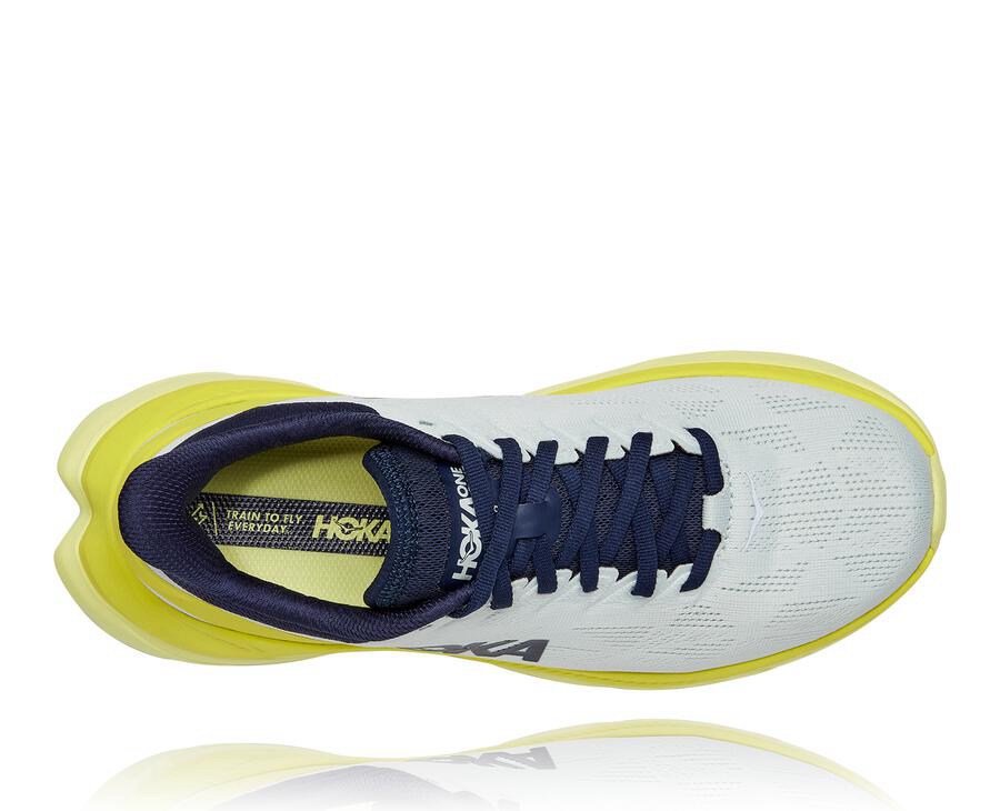 Running Shoes Womens - Hoka One One Mach 4 - White - ITXULEF-76